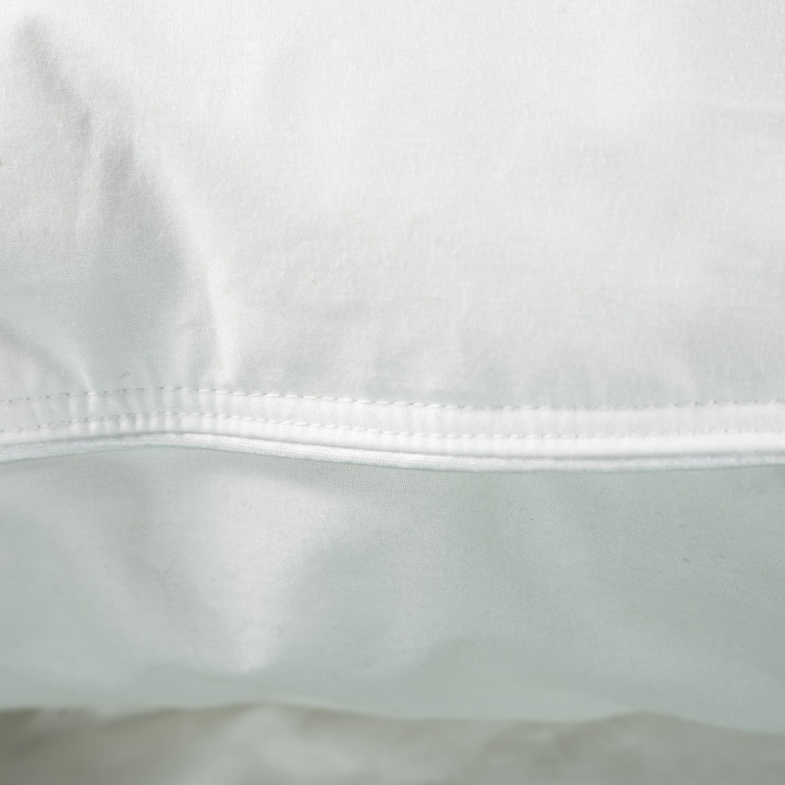 Closer look at feather pillow