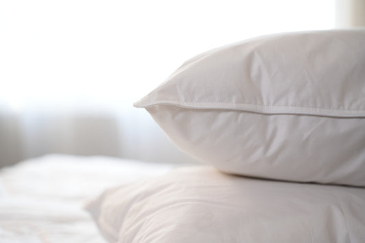 Natural Feather Pillow with Cotton Cover