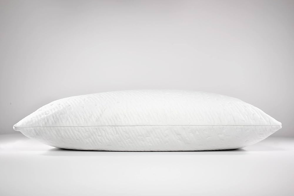 Flat white cotton pillow 