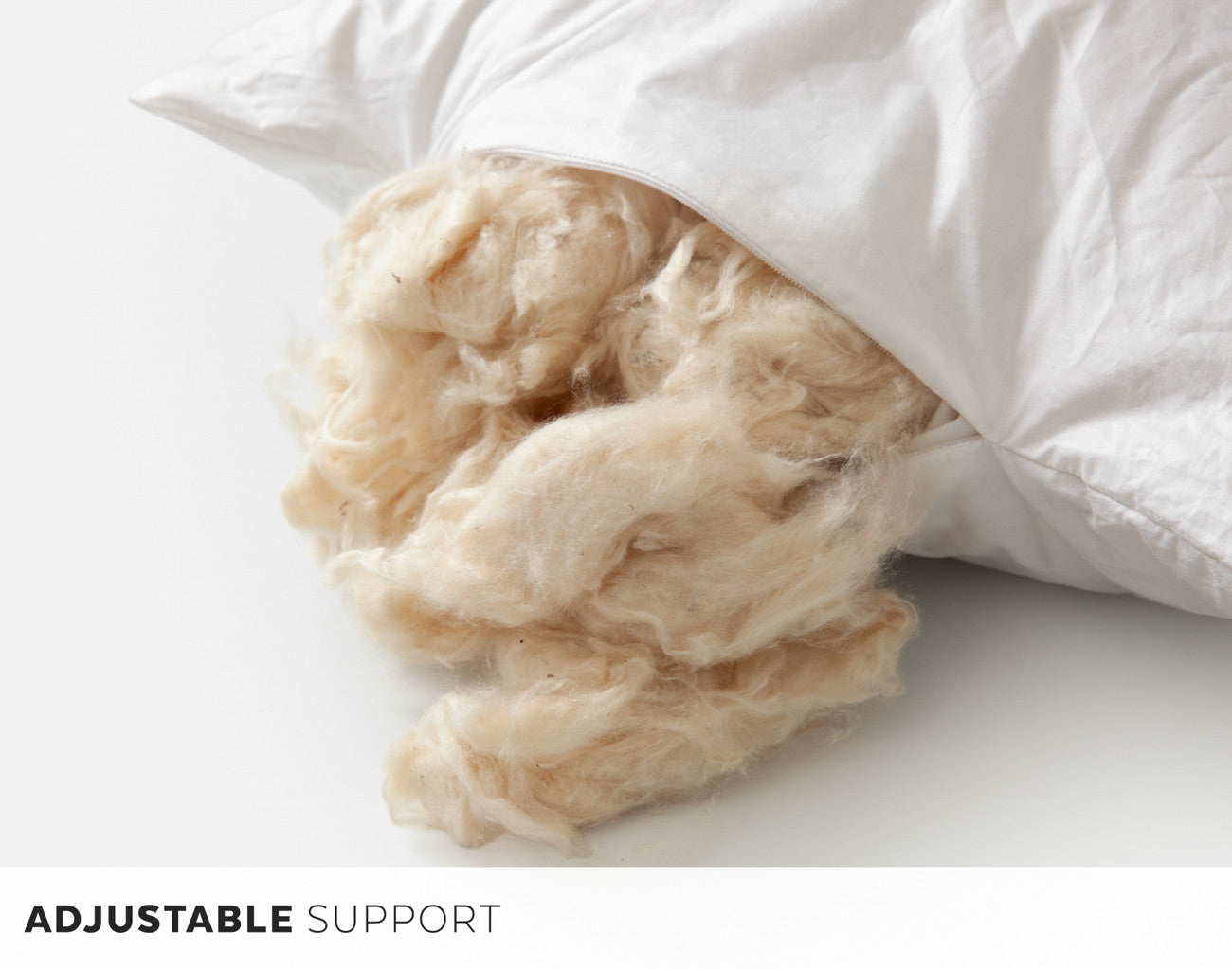 Organic pillow with cotton kapok fiber 