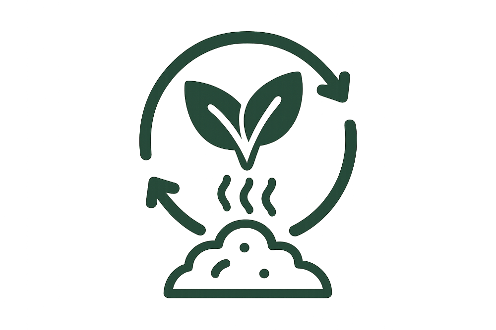 Biodegradable Icon with transparant backgraound