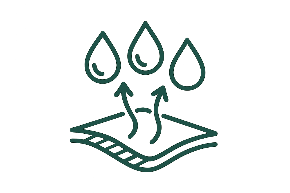 moisture wicking icon 