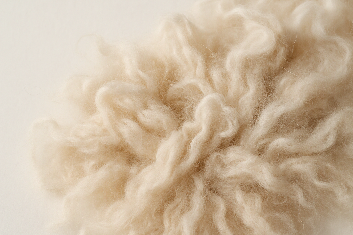 Natural Wool Fiber plain backgroubd light