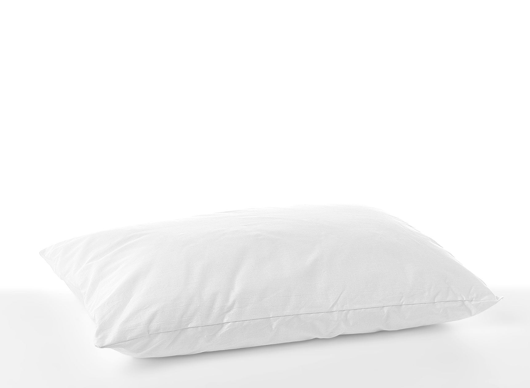 White pillow on a white background