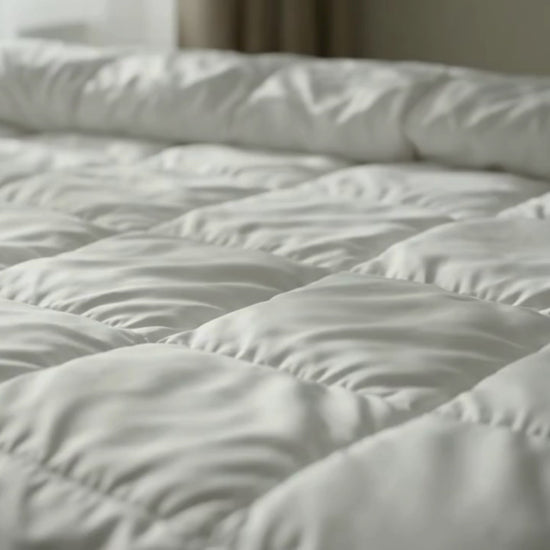 Premium Australian wool fill used in natural wool duvet